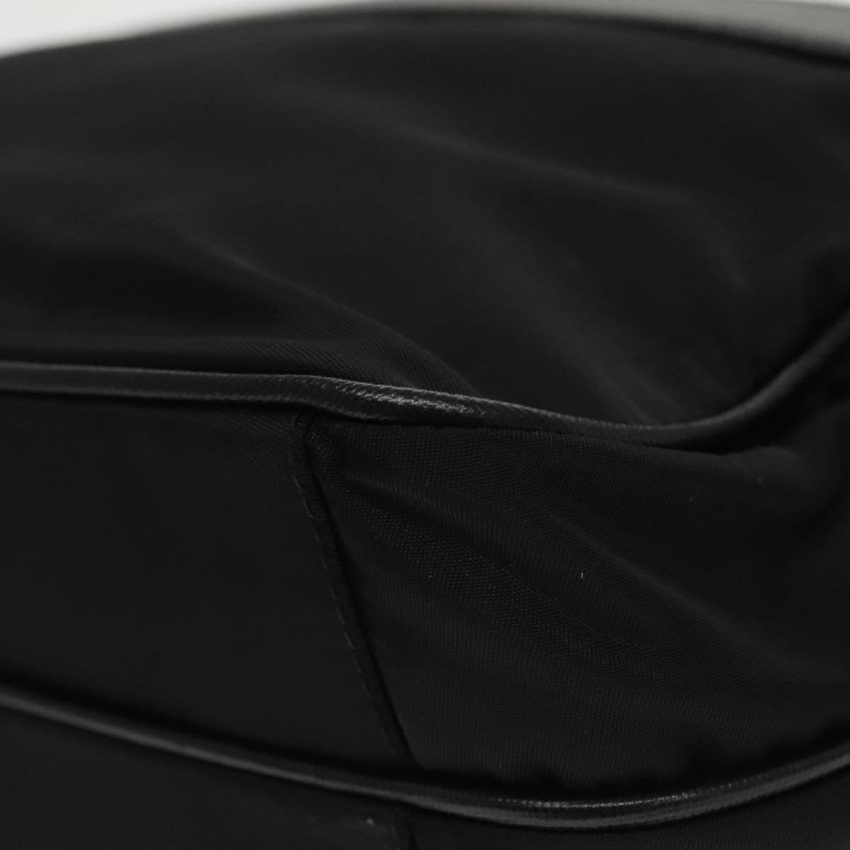 Prada Triangle Logo Black Synthetic Shoulder Bag (Pre-Owned) Size ONE SIZE - 10 Thumbnail