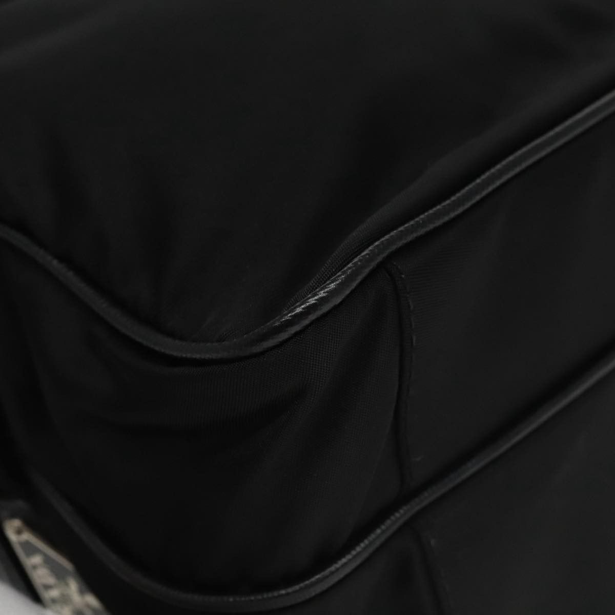 Prada Triangle Logo Black Synthetic Shoulder Bag (Pre-Owned) Size ONE SIZE - 9 Thumbnail