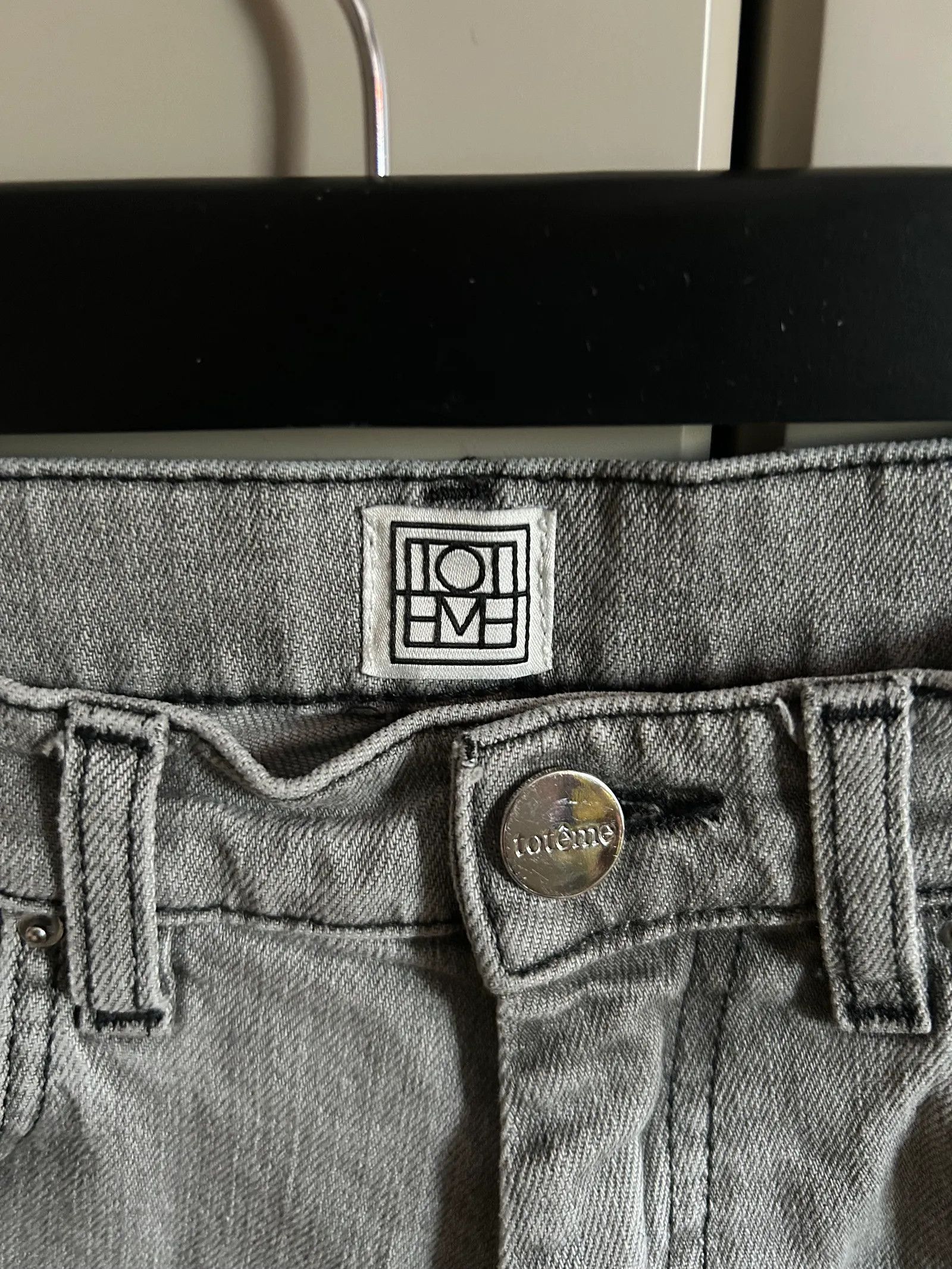 Toteme Toteme Twisted seam denim mid grey Jeans Size 27" / US 4 / IT 40 - 2 Thumbnail