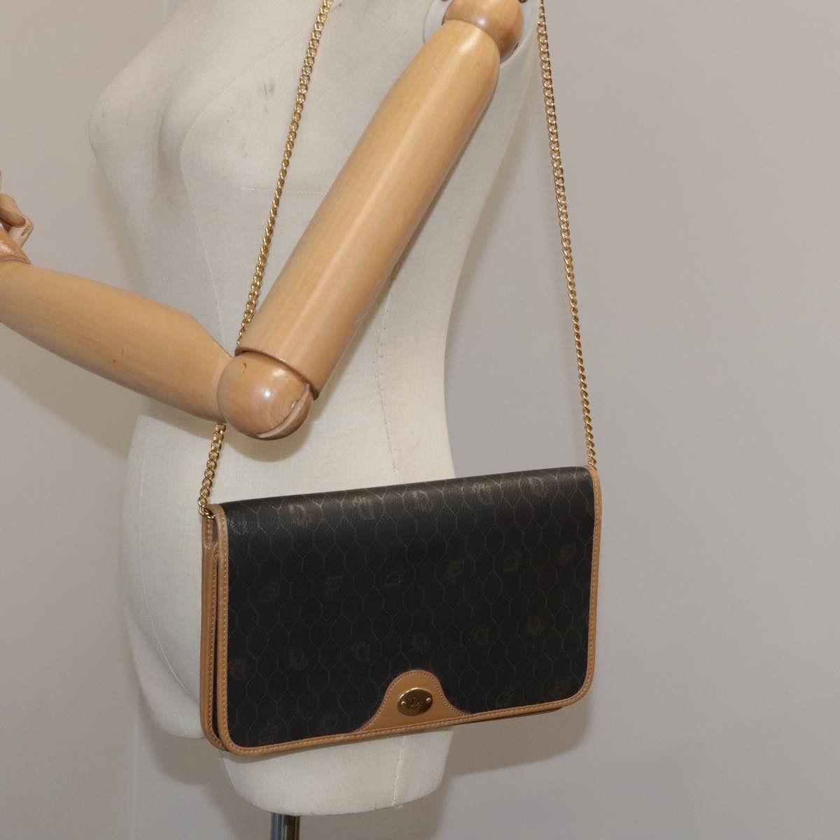 Dior Honeycomb Black Canvas Shoulder Bag (Pre-Owned) Size ONE SIZE - 11 Thumbnail