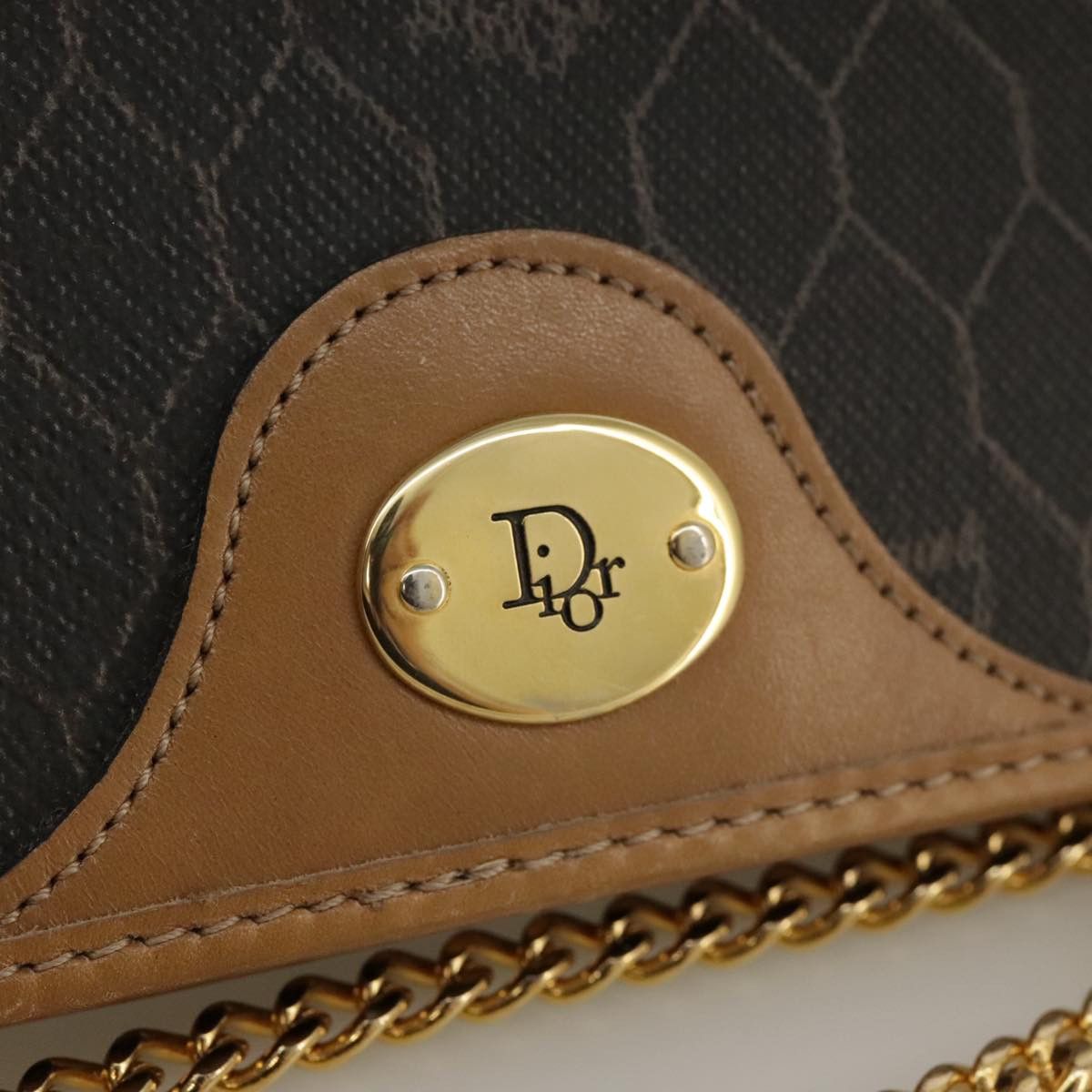 Dior Honeycomb Black Canvas Shoulder Bag (Pre-Owned) Size ONE SIZE - 7 Thumbnail