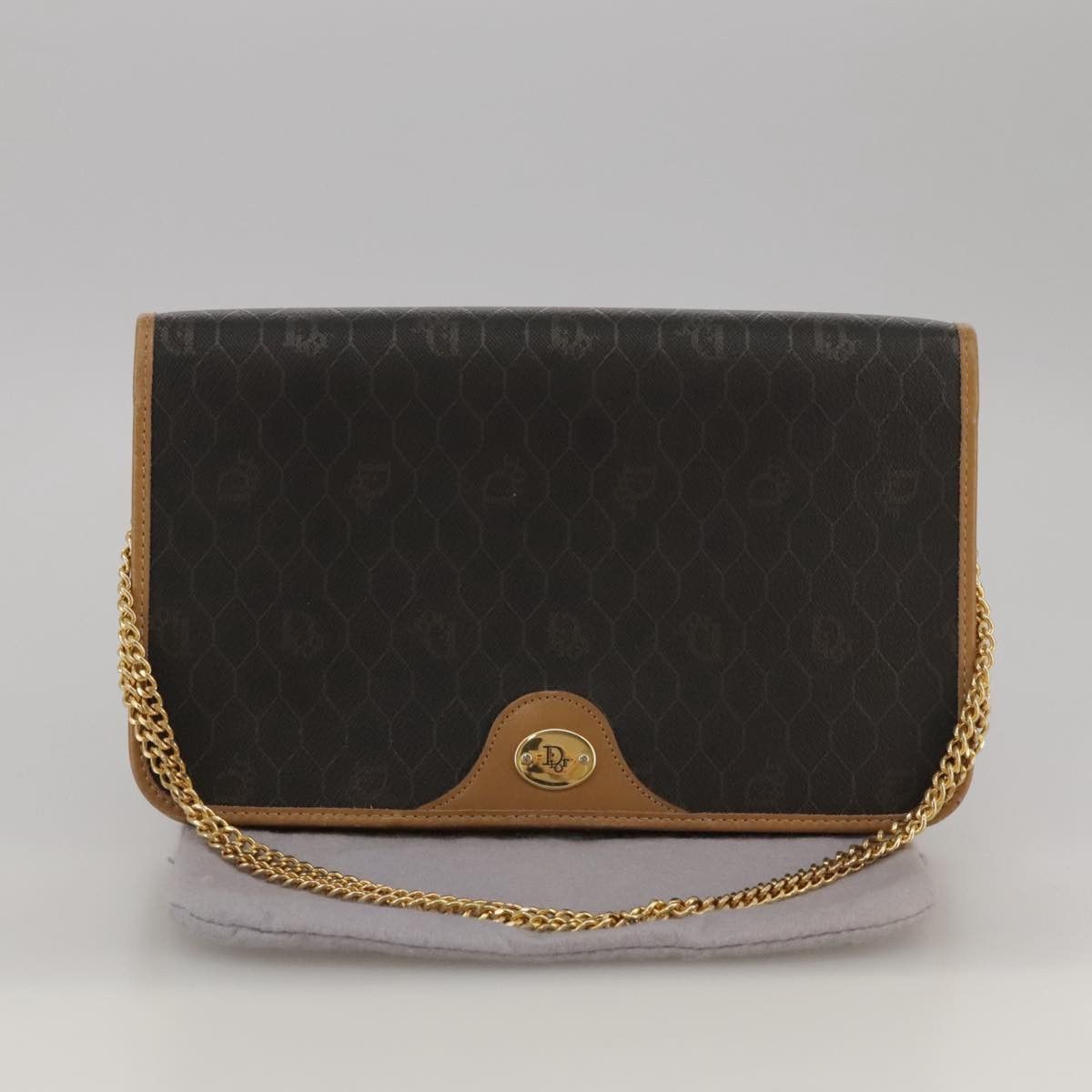 Dior Honeycomb Black Canvas Shoulder Bag (Pre-Owned) Size ONE SIZE - 10 Thumbnail