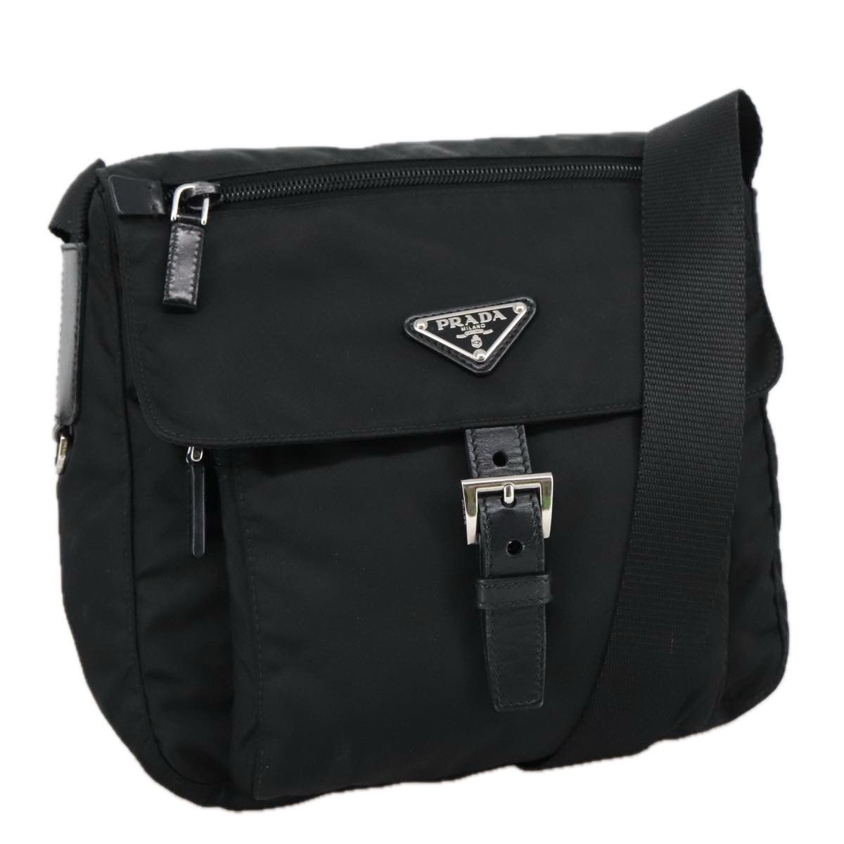 Prada Re-Nylon Black Synthetic Shoulder Bag (Pre-Owned) Size ONE SIZE - 19 Thumbnail