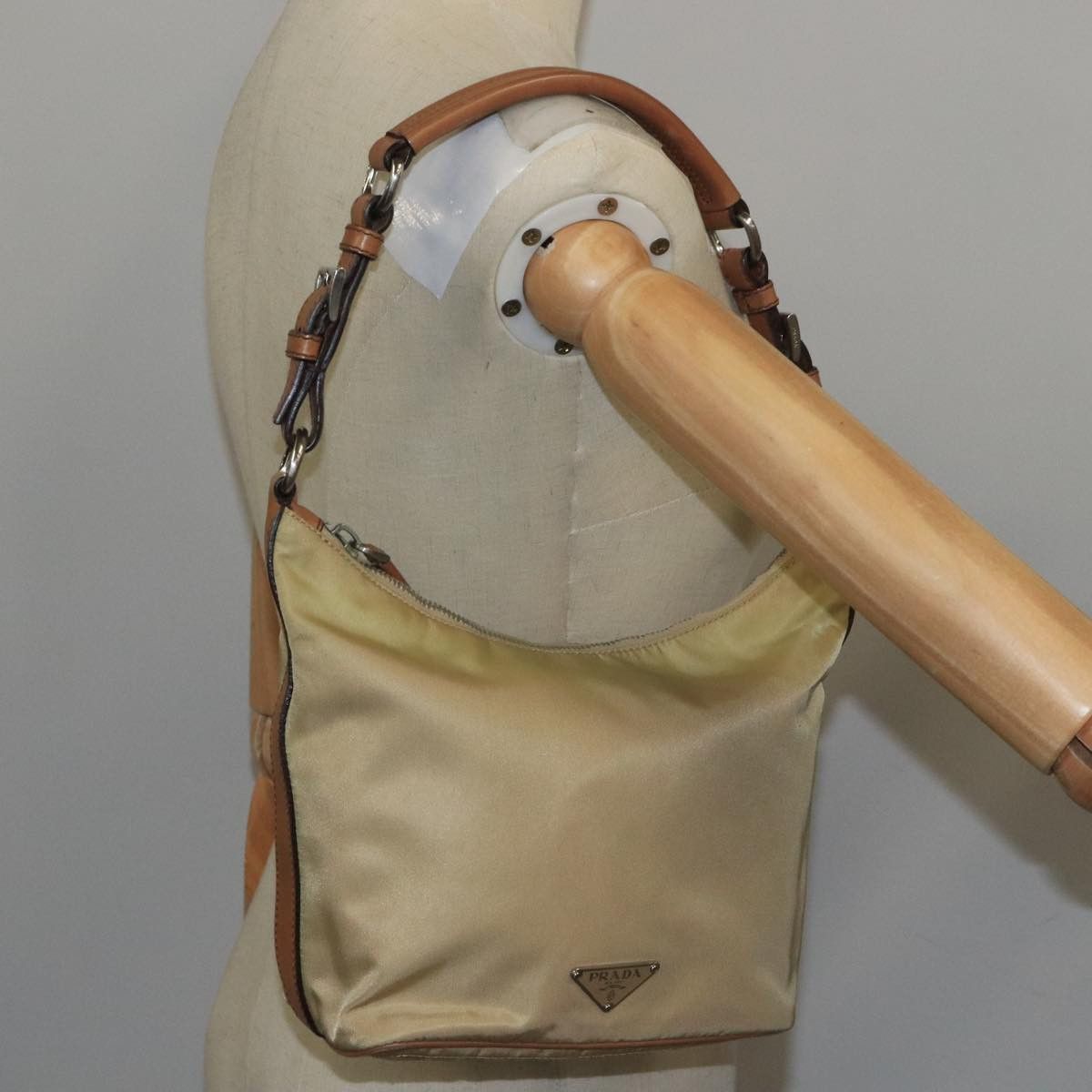 Prada Re-Nylon Beige Synthetic Shoulder Bag (Pre-Owned) Size ONE SIZE - 16 Thumbnail