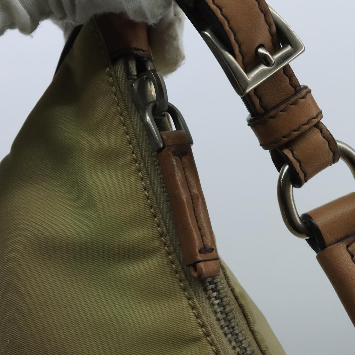 Prada Re-Nylon Beige Synthetic Shoulder Bag (Pre-Owned) Size ONE SIZE - 12 Thumbnail