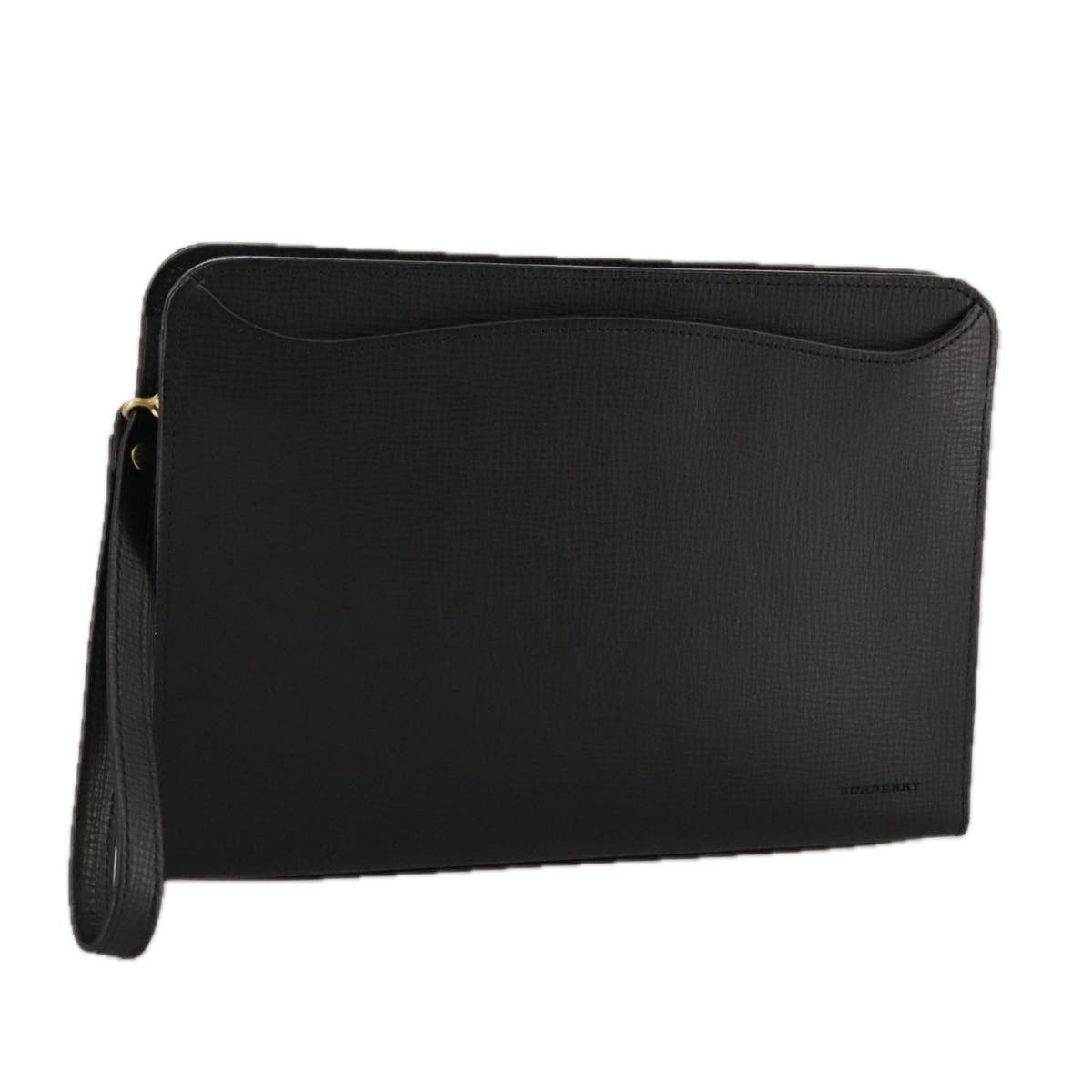 Burberry Black Leather Clutch Bag (Pre-Owned) Size ONE SIZE - 16 Thumbnail