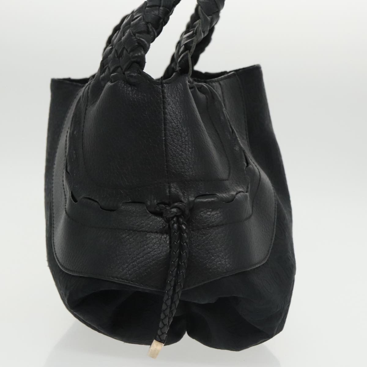 Salvatore Ferragamo Black Canvas Handbag (Pre-Owned) Size ONE SIZE - 12 Thumbnail