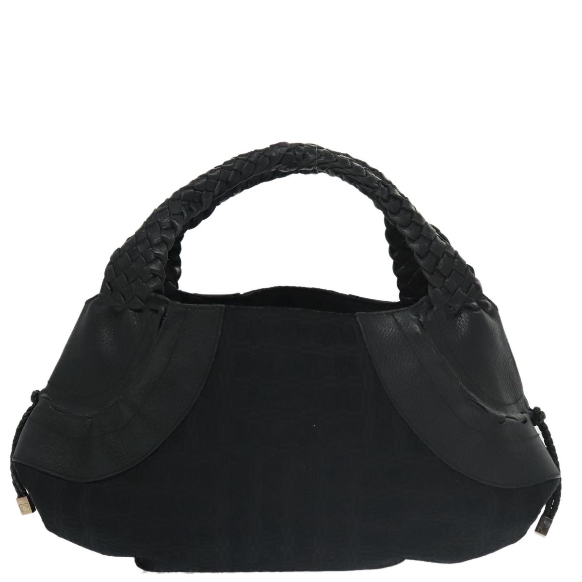 Salvatore Ferragamo Black Canvas Handbag (Pre-Owned) Size ONE SIZE - 2 Thumbnail