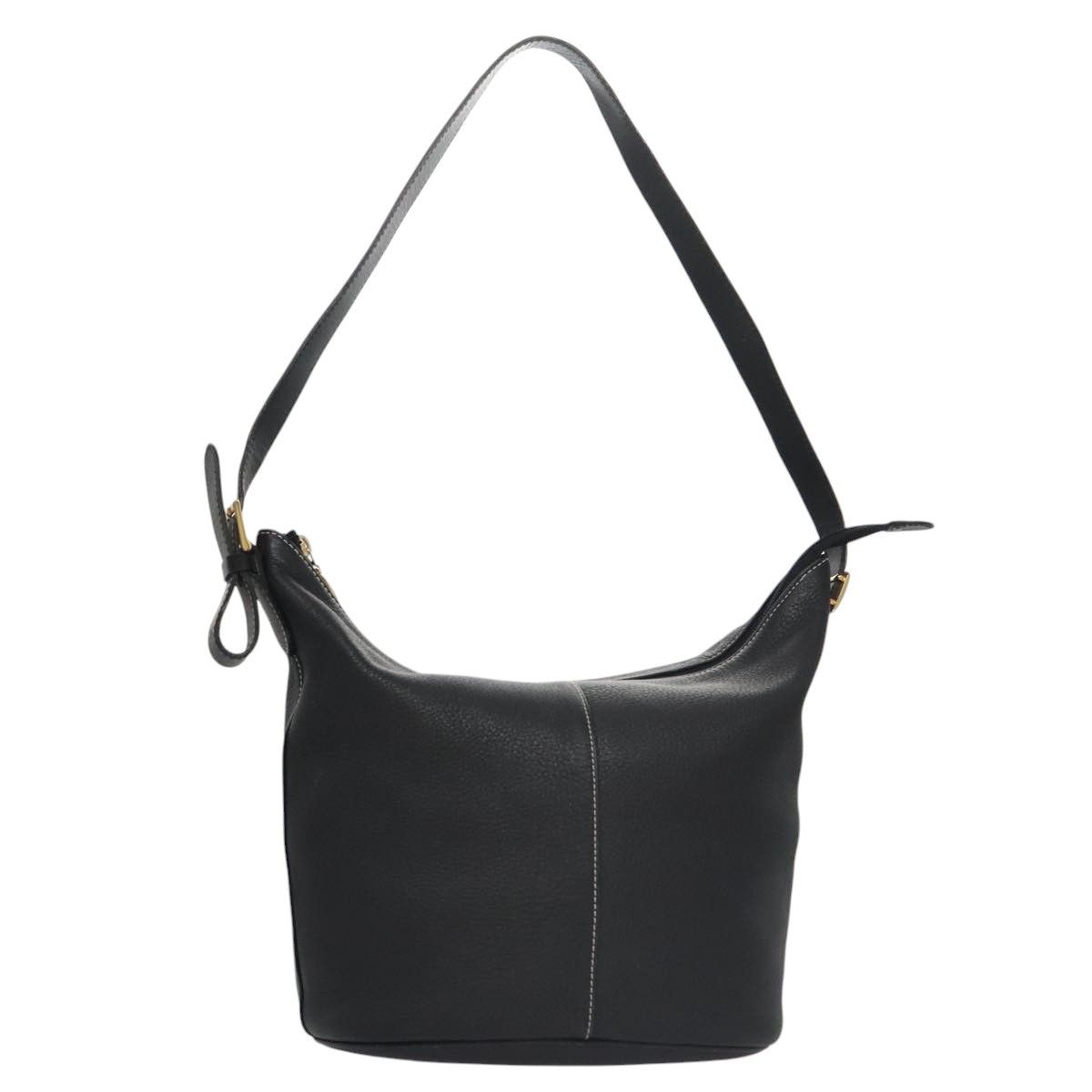 Burberry Black Leather Shoulder Bag (Pre-Owned) Size ONE SIZE - 14 Thumbnail