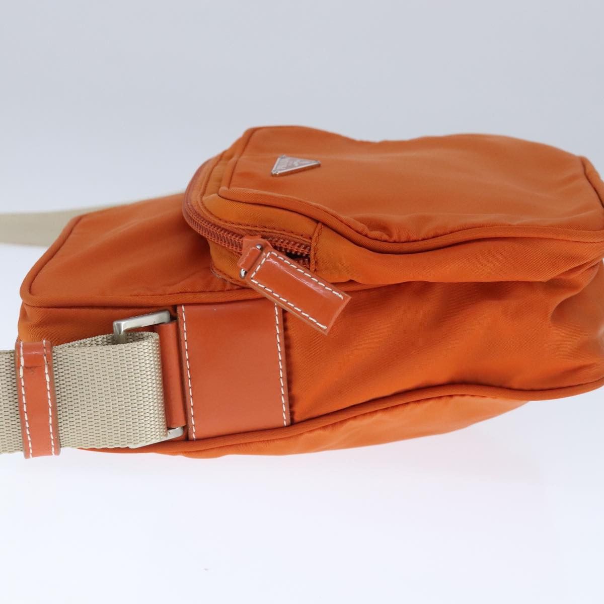 Prada Re-Nylon Orange Synthetic Shoulder Bag (Pre-Owned) Size ONE SIZE - 3 Thumbnail