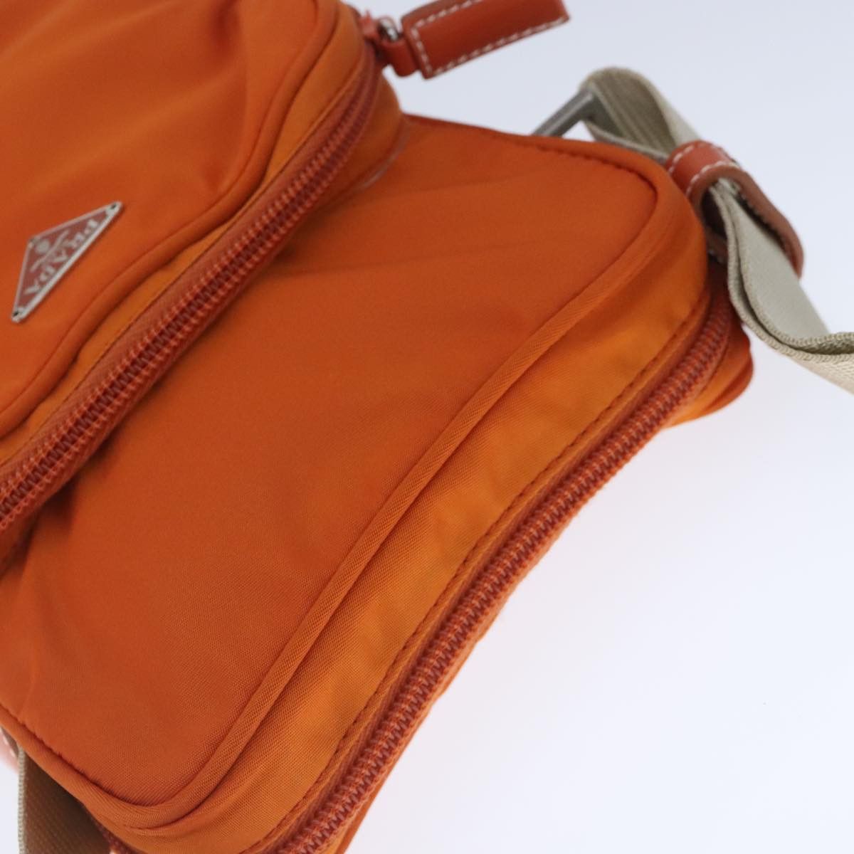 Prada Re-Nylon Orange Synthetic Shoulder Bag (Pre-Owned) Size ONE SIZE - 14 Thumbnail