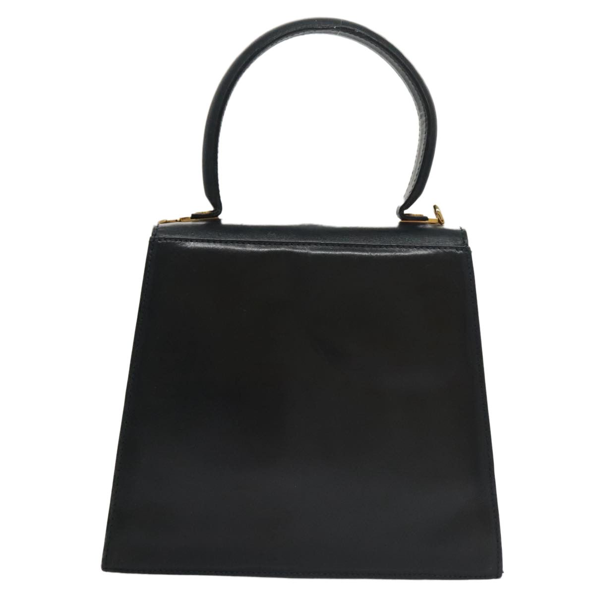 Salvatore Ferragamo Gancini Black Leather Handbag (Pre-Owned) Size ONE SIZE - 2 Thumbnail