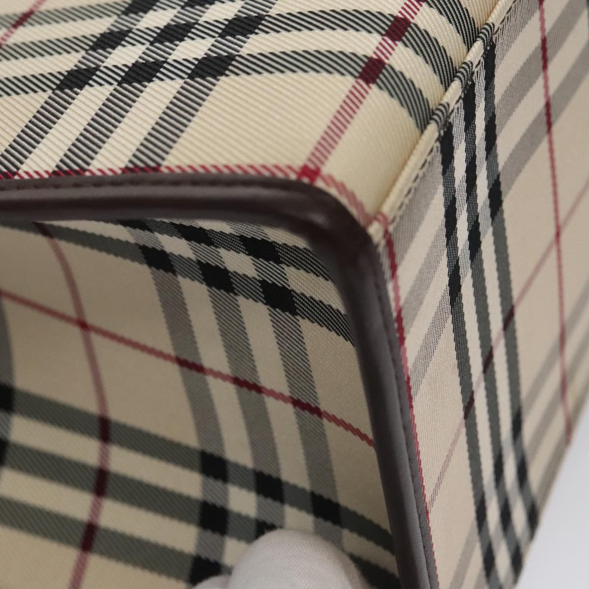 Burberry Nova Check Beige Canvas Handbag (Pre-Owned) Size ONE SIZE - 6 Thumbnail