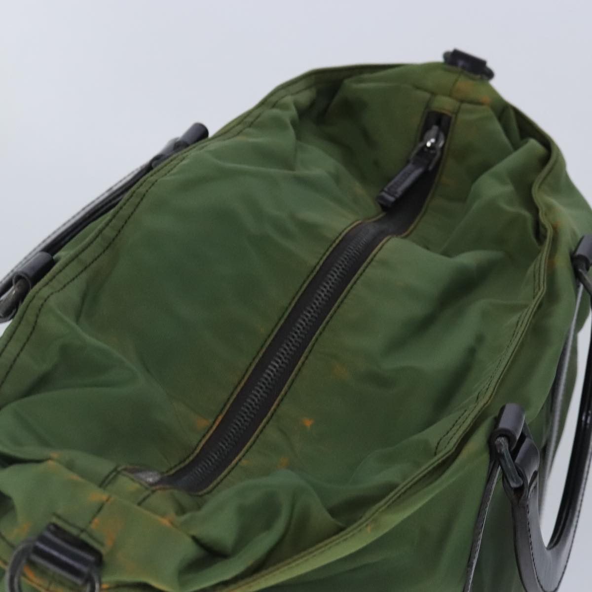 Prada Tessuto Green Synthetic Handbag (Pre-Owned) Size ONE SIZE - 7 Thumbnail