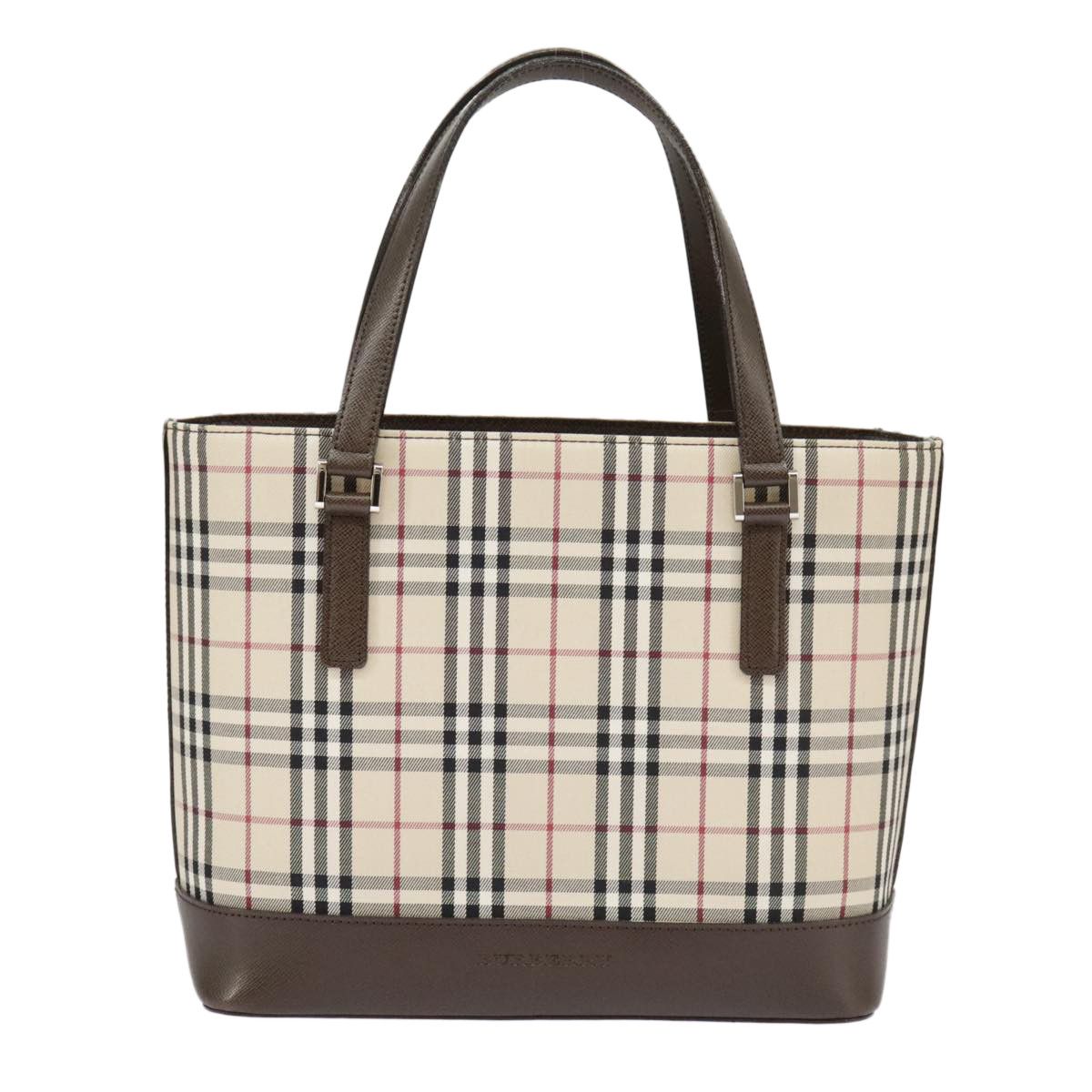 Burberry Nova Check Beige Canvas Handbag (Pre-Owned) Size ONE SIZE - 2 Thumbnail