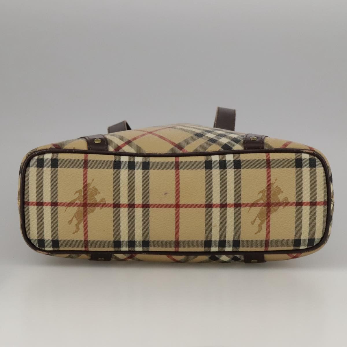 Burberry Nova Check Beige Canvas Handbag (Pre-Owned) Size ONE SIZE - 5 Thumbnail
