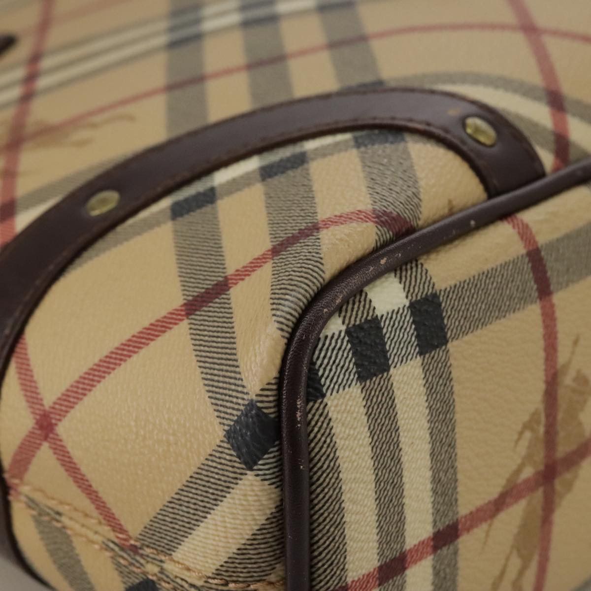 Burberry Nova Check Beige Canvas Handbag (Pre-Owned) Size ONE SIZE - 6 Thumbnail
