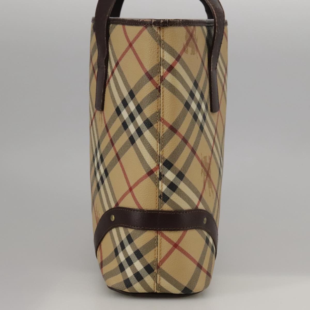 Burberry Nova Check Beige Canvas Handbag (Pre-Owned) Size ONE SIZE - 14 Thumbnail