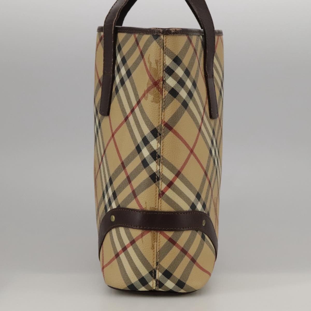 Burberry Nova Check Beige Canvas Handbag (Pre-Owned) Size ONE SIZE - 3 Thumbnail