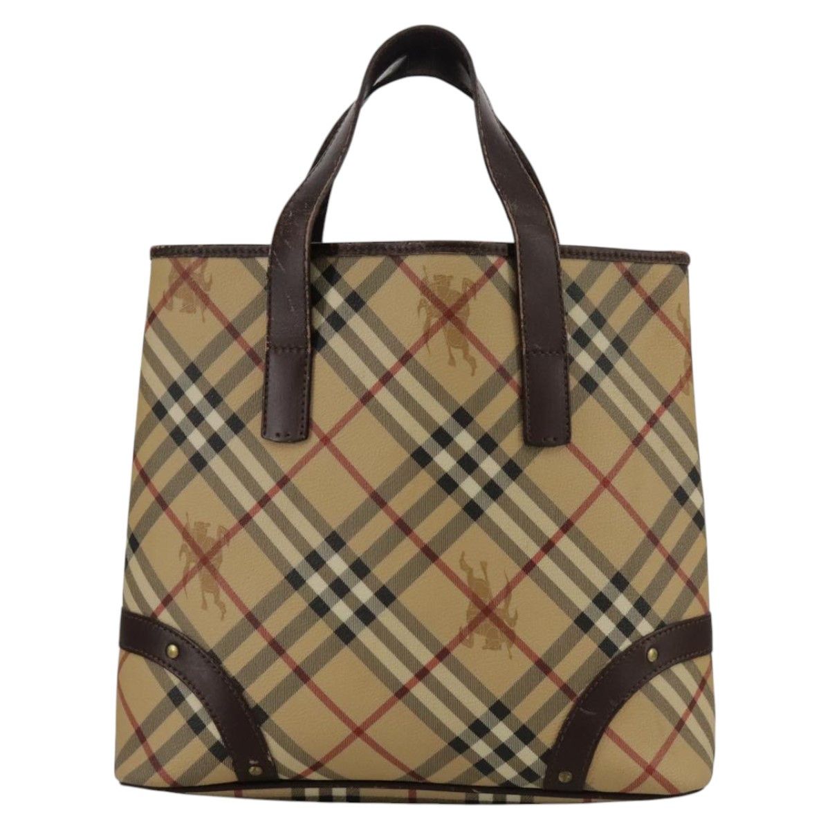 Burberry Nova Check Beige Canvas Handbag (Pre-Owned) Size ONE SIZE - 13 Thumbnail