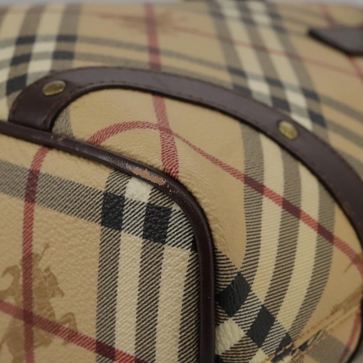 Burberry Nova Check Beige Canvas Handbag (Pre-Owned) Size ONE SIZE - 16 Thumbnail