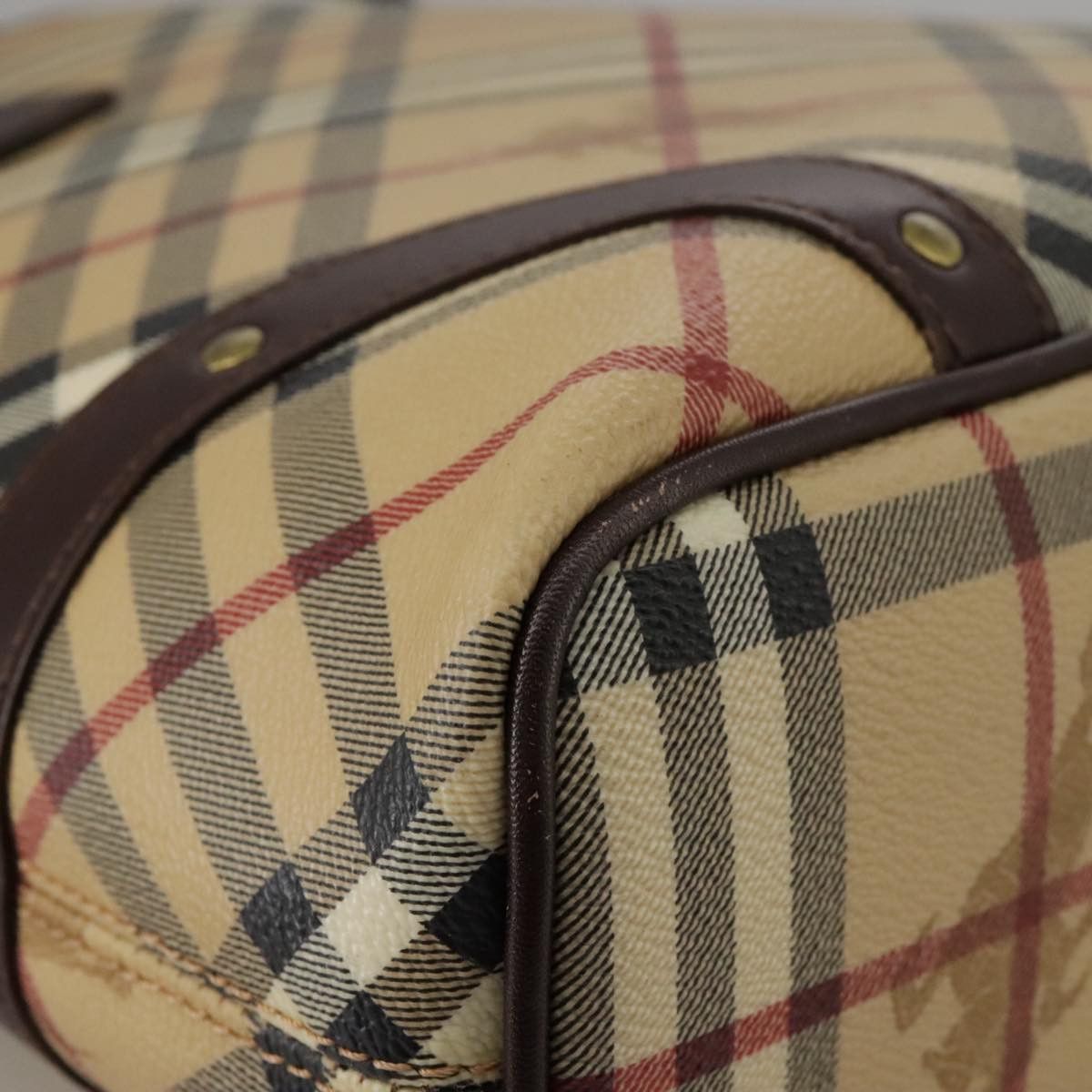 Burberry Nova Check Beige Canvas Handbag (Pre-Owned) Size ONE SIZE - 17 Thumbnail