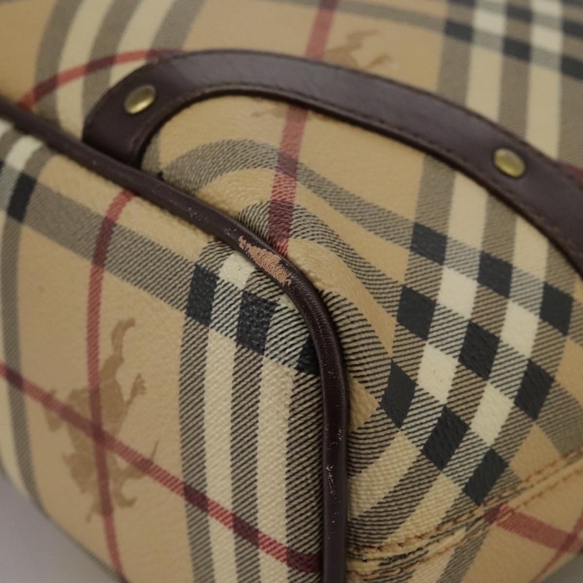 Burberry Nova Check Beige Canvas Handbag (Pre-Owned) Size ONE SIZE - 18 Thumbnail