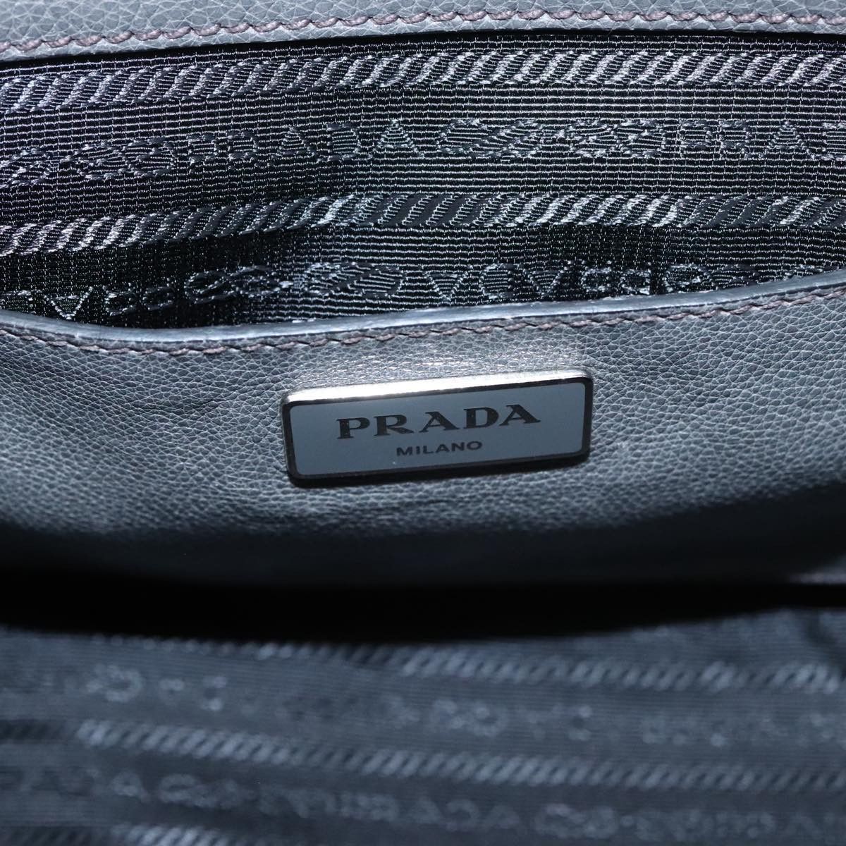 Prada Twin Zip Grey Suede Handbag (Pre-Owned) Size ONE SIZE - 15 Thumbnail