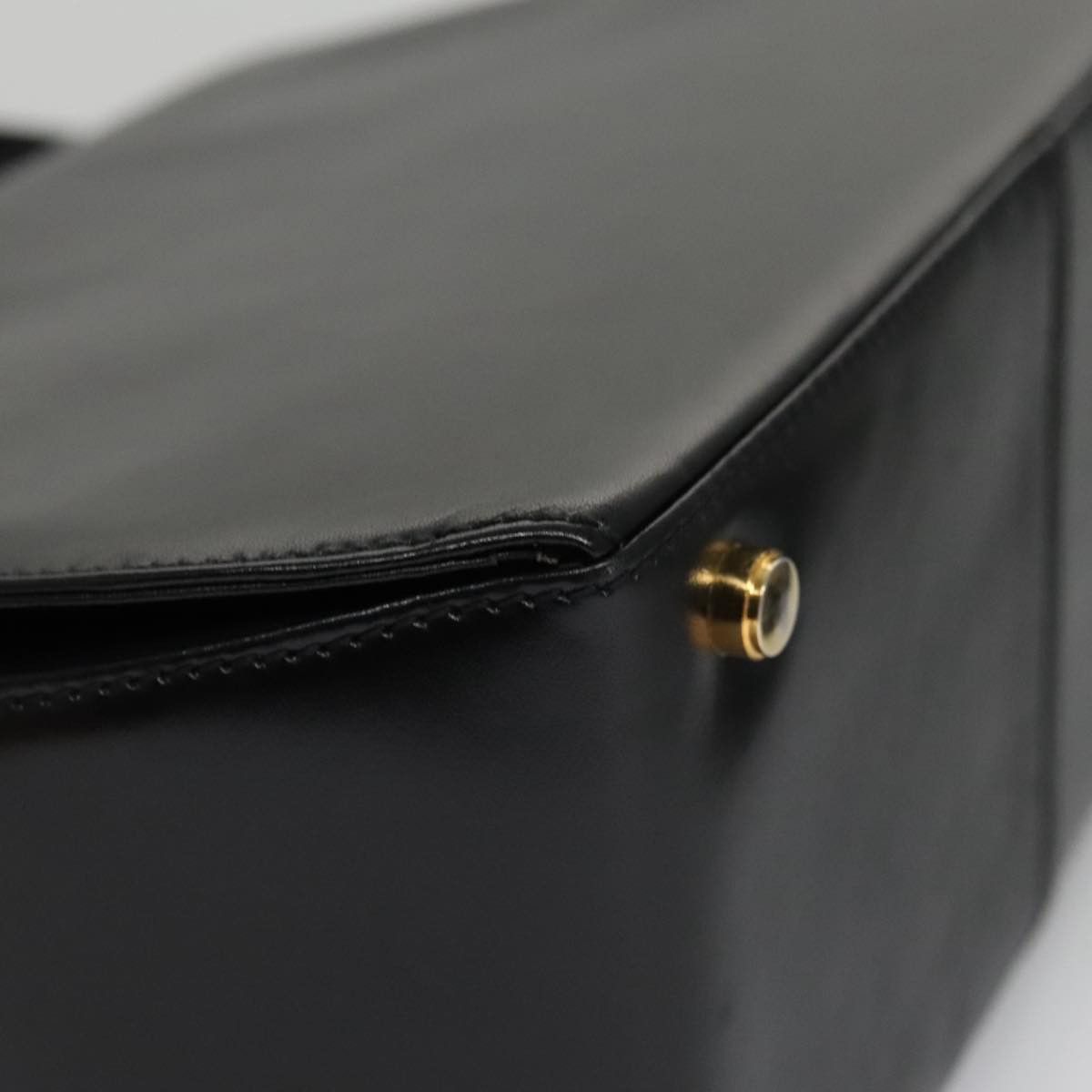 Salvatore Ferragamo Gancini Black Leather Handbag (Pre-Owned) Size ONE SIZE - 11 Thumbnail