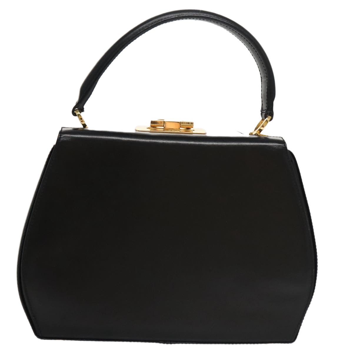 Salvatore Ferragamo Gancini Black Leather Handbag (Pre-Owned) Size ONE SIZE - 2 Thumbnail