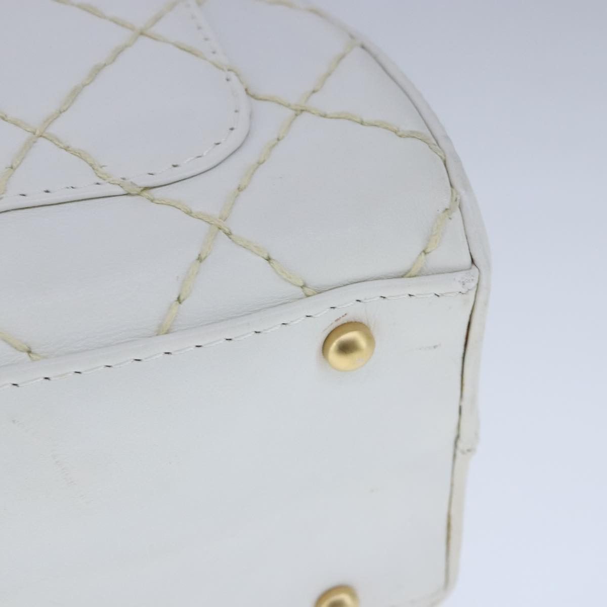 Chanel Wild Stitch White Leather Handbag (Pre-Owned) Size ONE SIZE - 10 Thumbnail