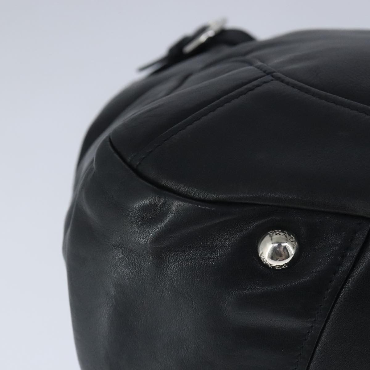 Prada Vitello Black Leather Shoulder Bag (Pre-Owned) Size ONE SIZE - 10 Thumbnail