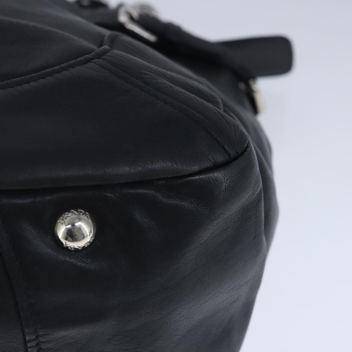Prada Vitello Black Leather Shoulder Bag (Pre-Owned) Size ONE SIZE - 11 Thumbnail