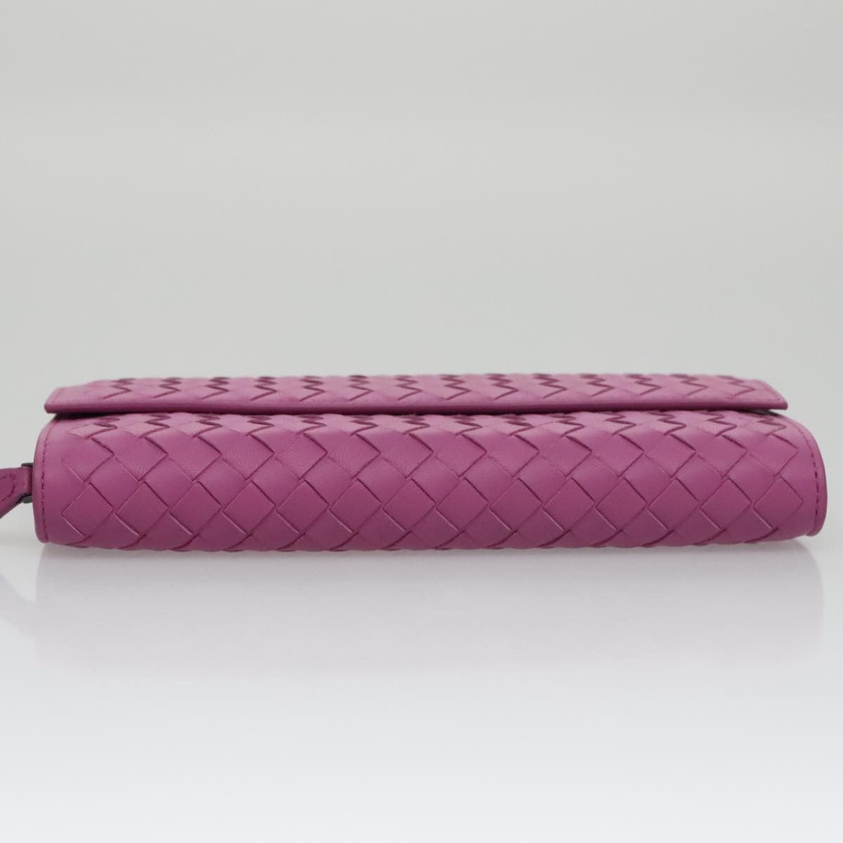 Bottega Veneta Intrecciato Purple Leather Wallet (Pre-Owned) Size ONE SIZE - 4 Thumbnail
