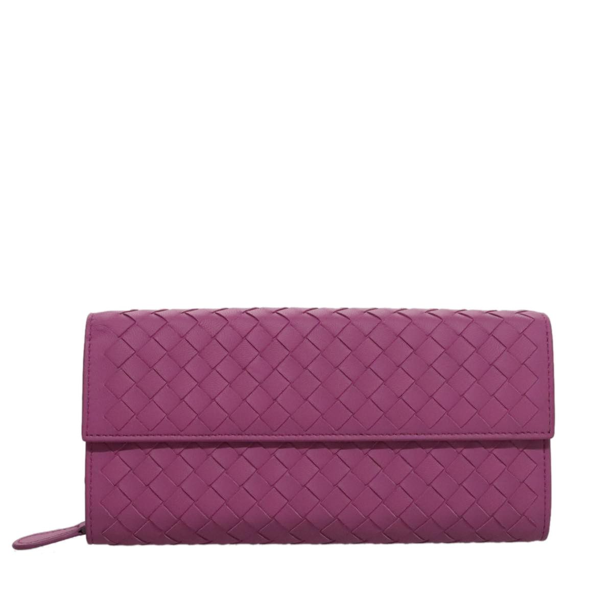 Bottega Veneta Intrecciato Purple Leather Wallet (Pre-Owned) Size ONE SIZE - 12 Thumbnail