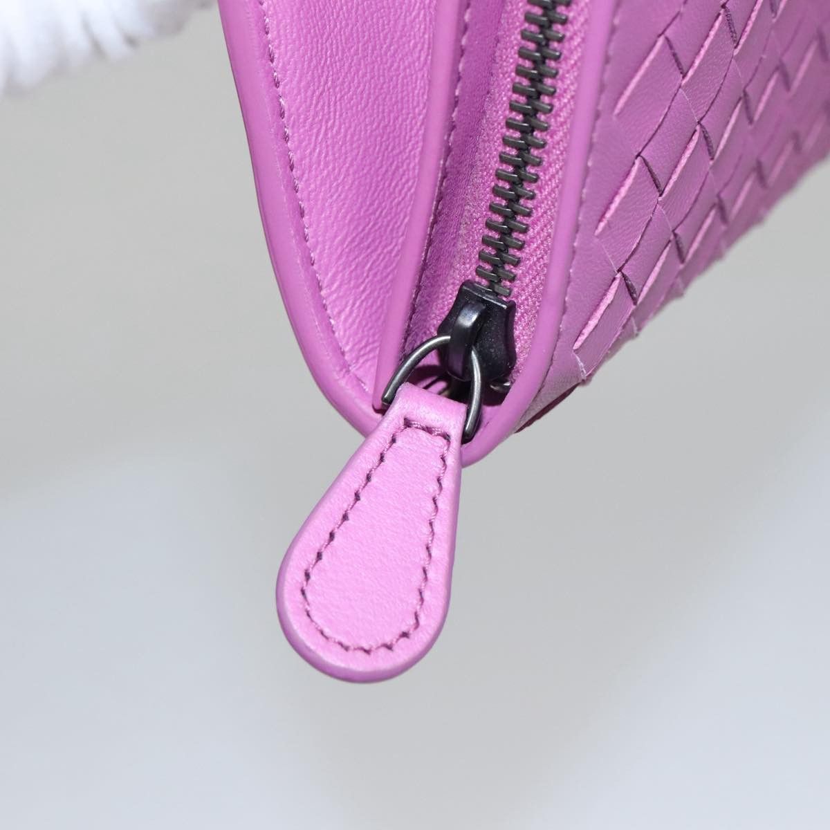 Bottega Veneta Intrecciato Purple Leather Wallet (Pre-Owned) Size ONE SIZE - 8 Thumbnail