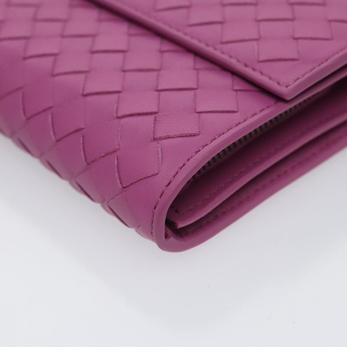 Bottega Veneta Intrecciato Purple Leather Wallet (Pre-Owned) Size ONE SIZE - 15 Thumbnail