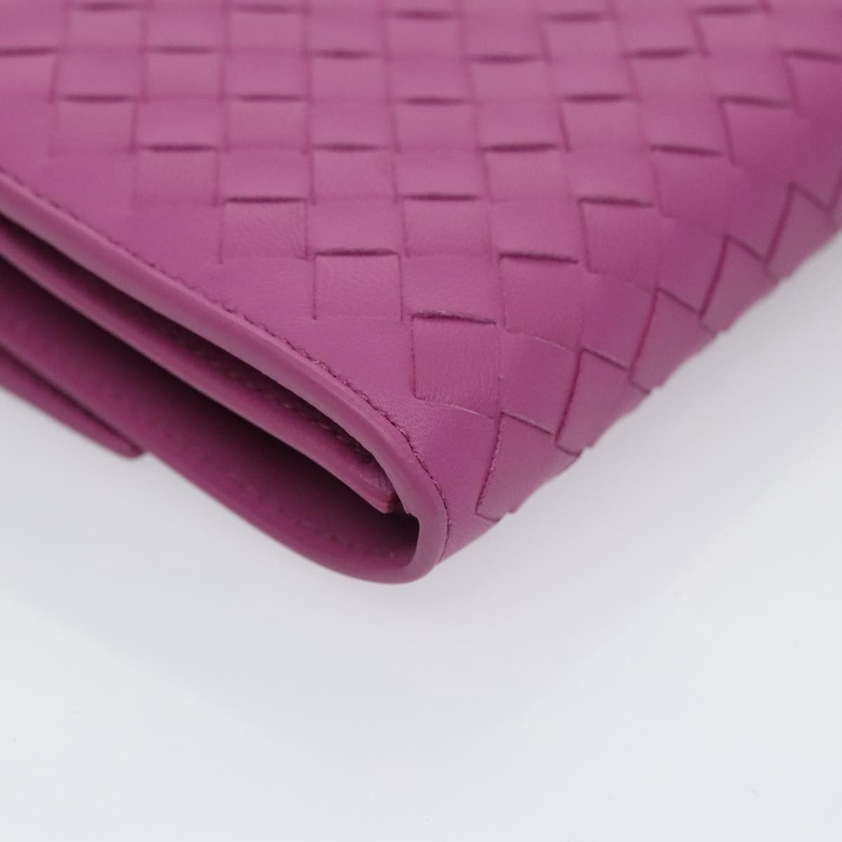 Bottega Veneta Intrecciato Purple Leather Wallet (Pre-Owned) Size ONE SIZE - 5 Thumbnail