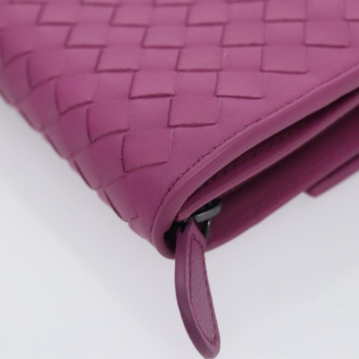 Bottega Veneta Intrecciato Purple Leather Wallet (Pre-Owned) Size ONE SIZE - 16 Thumbnail