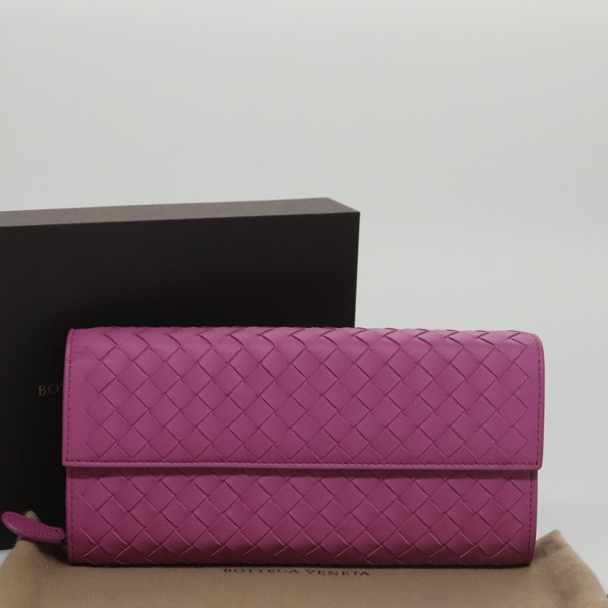 Bottega Veneta Intrecciato Purple Leather Wallet (Pre-Owned) Size ONE SIZE - 11 Thumbnail