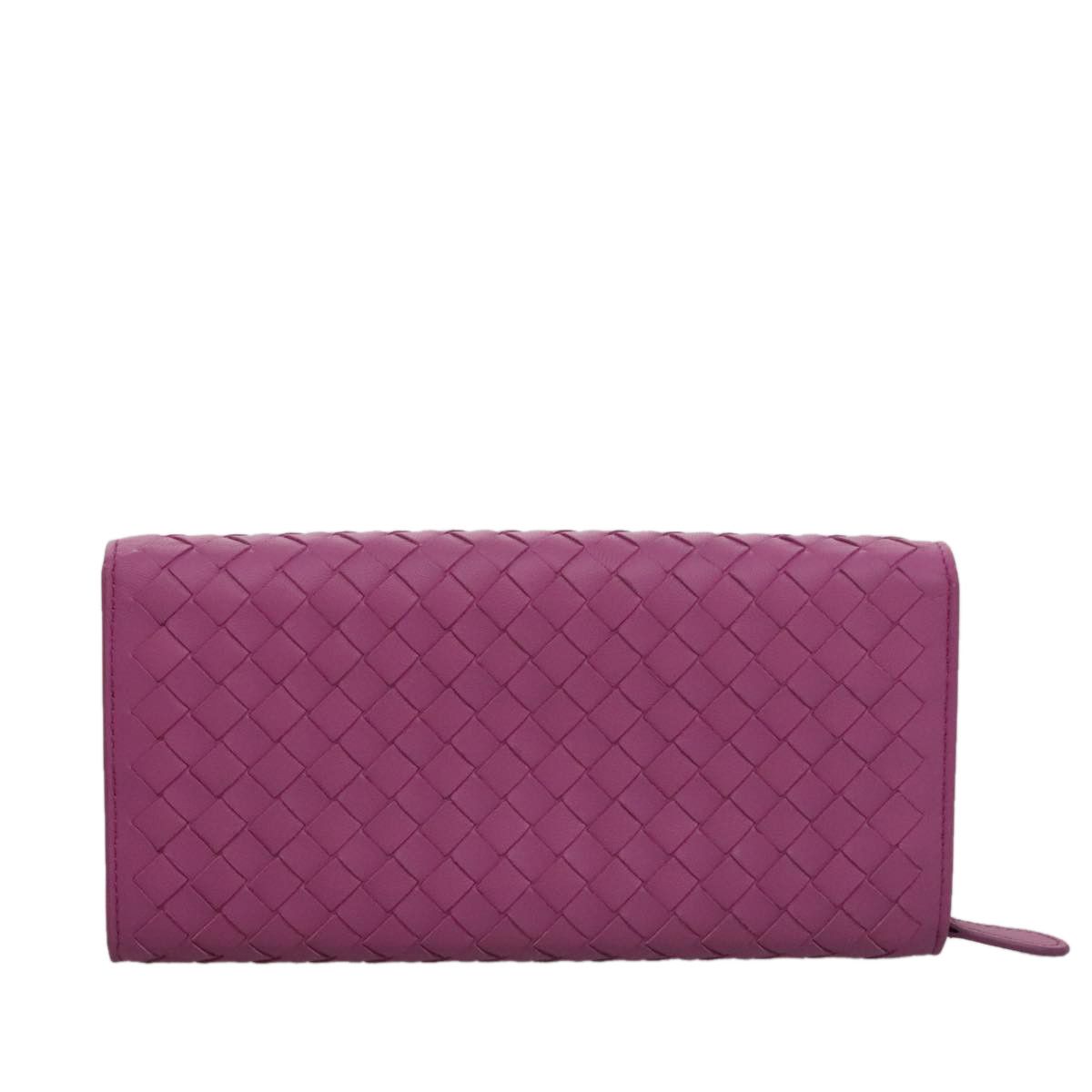 Bottega Veneta Intrecciato Purple Leather Wallet (Pre-Owned) Size ONE SIZE - 2 Thumbnail