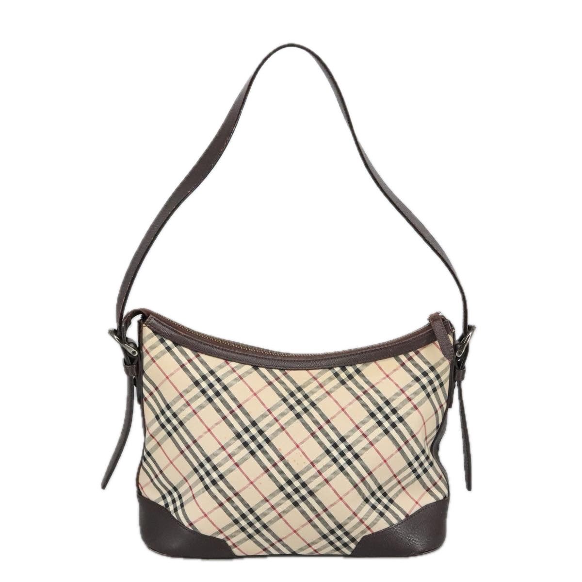 Burberry Nova Check Beige Canvas Shoulder Bag (Pre-Owned) Size ONE SIZE - 2 Thumbnail