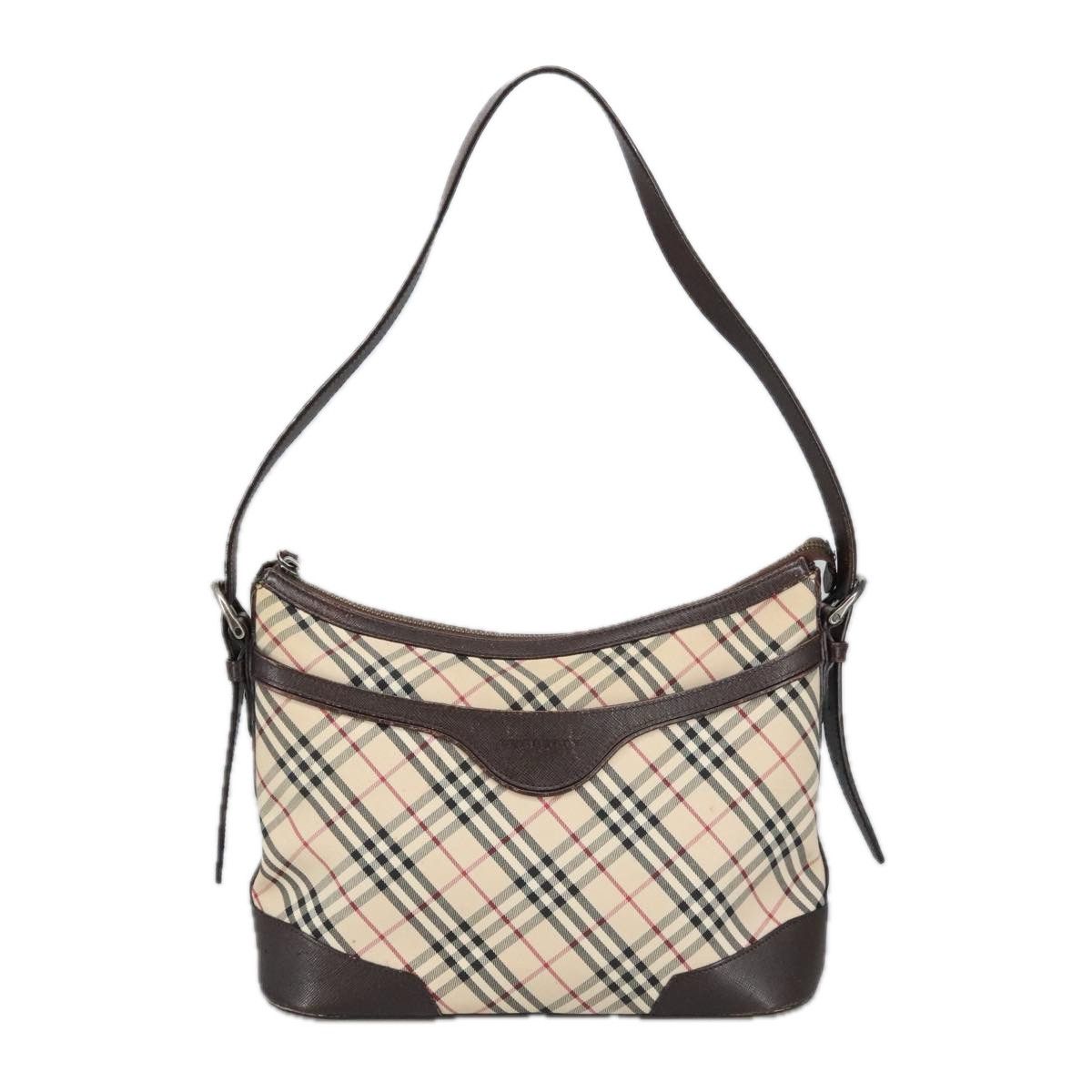 Burberry Nova Check Beige Canvas Shoulder Bag (Pre-Owned) Size ONE SIZE - 12 Thumbnail