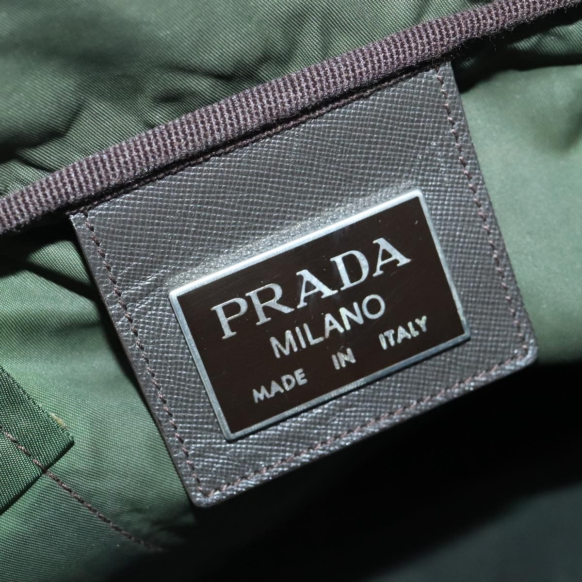 Prada Re-Nylon Khaki Synthetic Travel Bag (Pre-Owned) Size ONE SIZE - 14 Thumbnail
