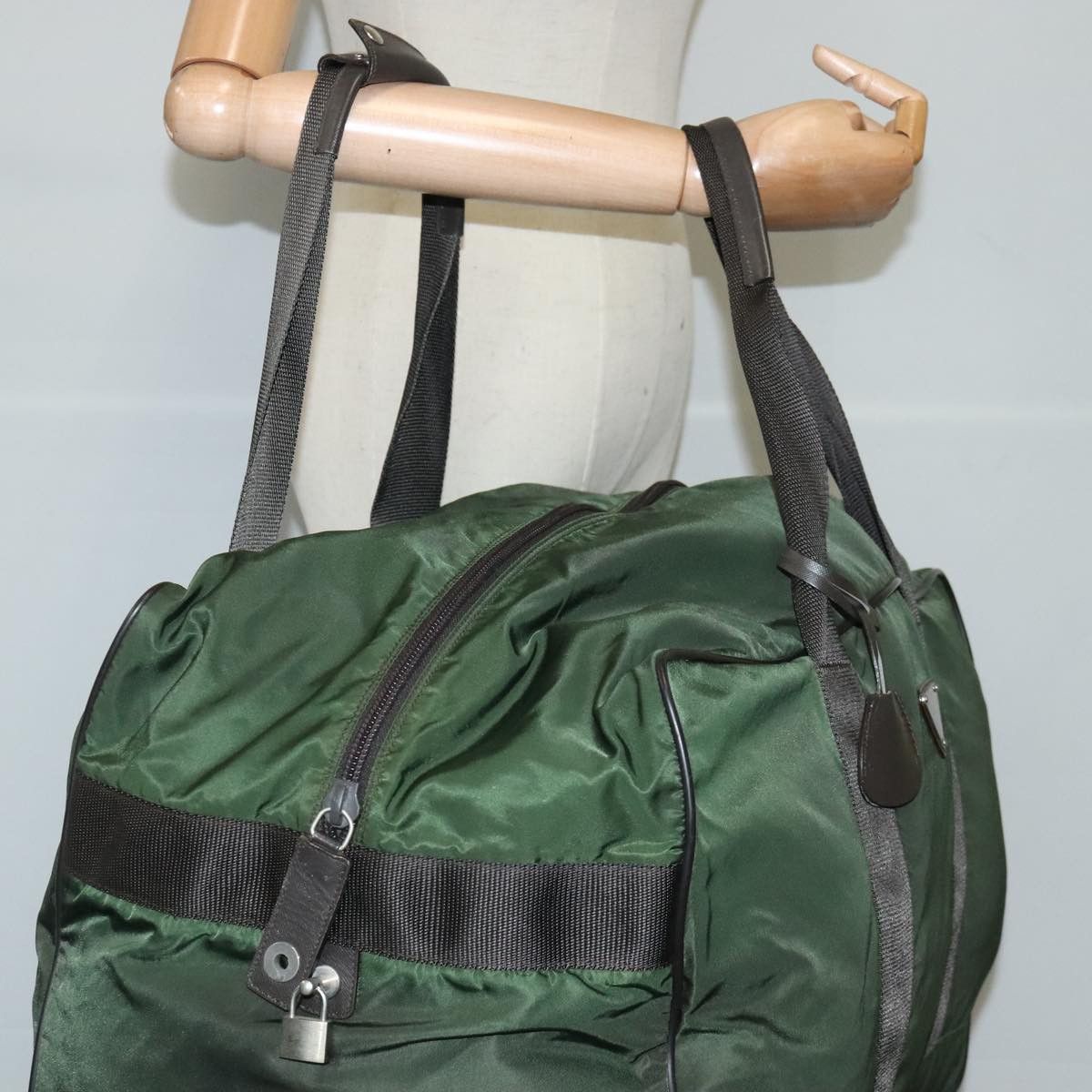 Prada Re-Nylon Khaki Synthetic Travel Bag (Pre-Owned) Size ONE SIZE - 15 Thumbnail