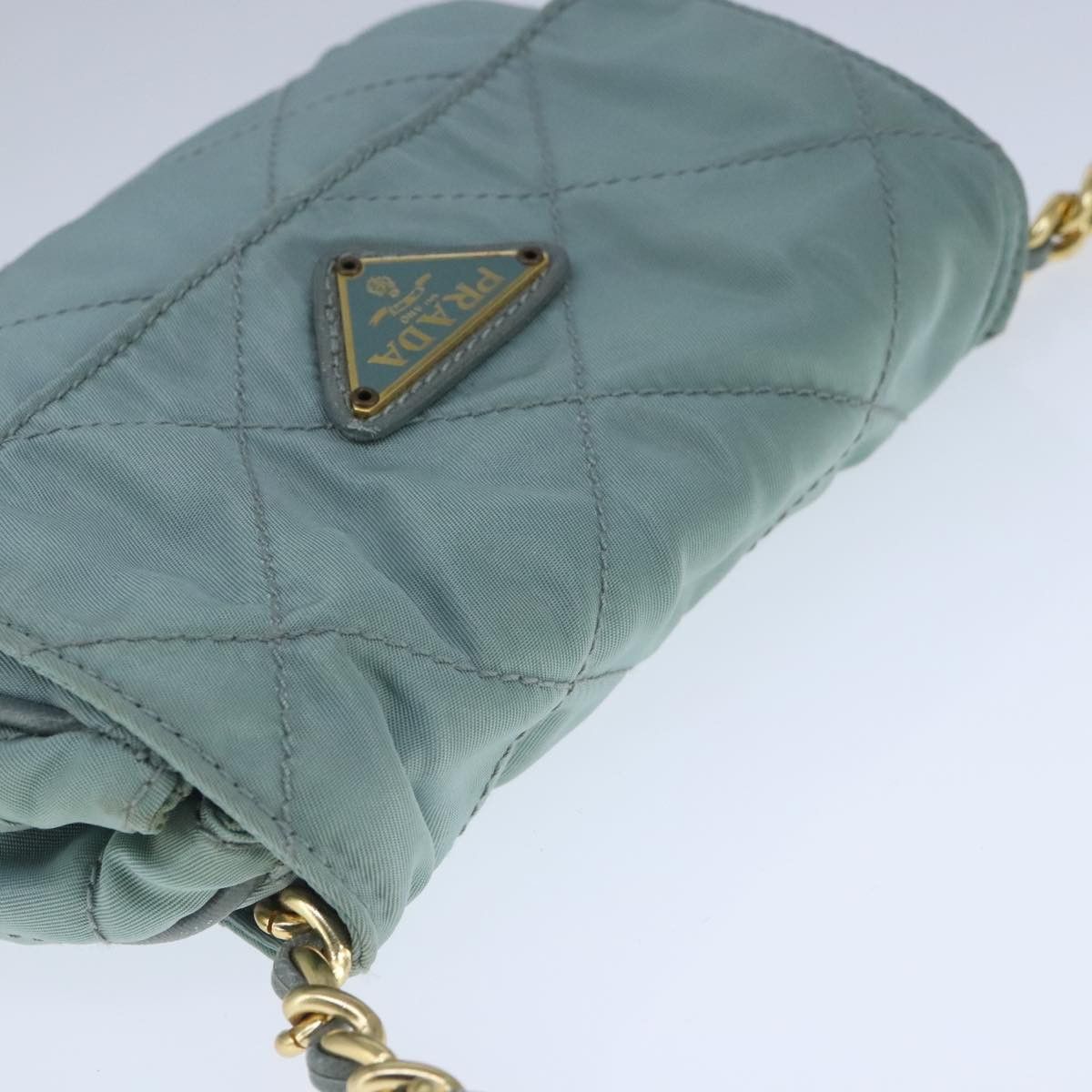Prada Blue Synthetic Shoulder Bag (Pre-Owned) Size ONE SIZE - 12 Thumbnail