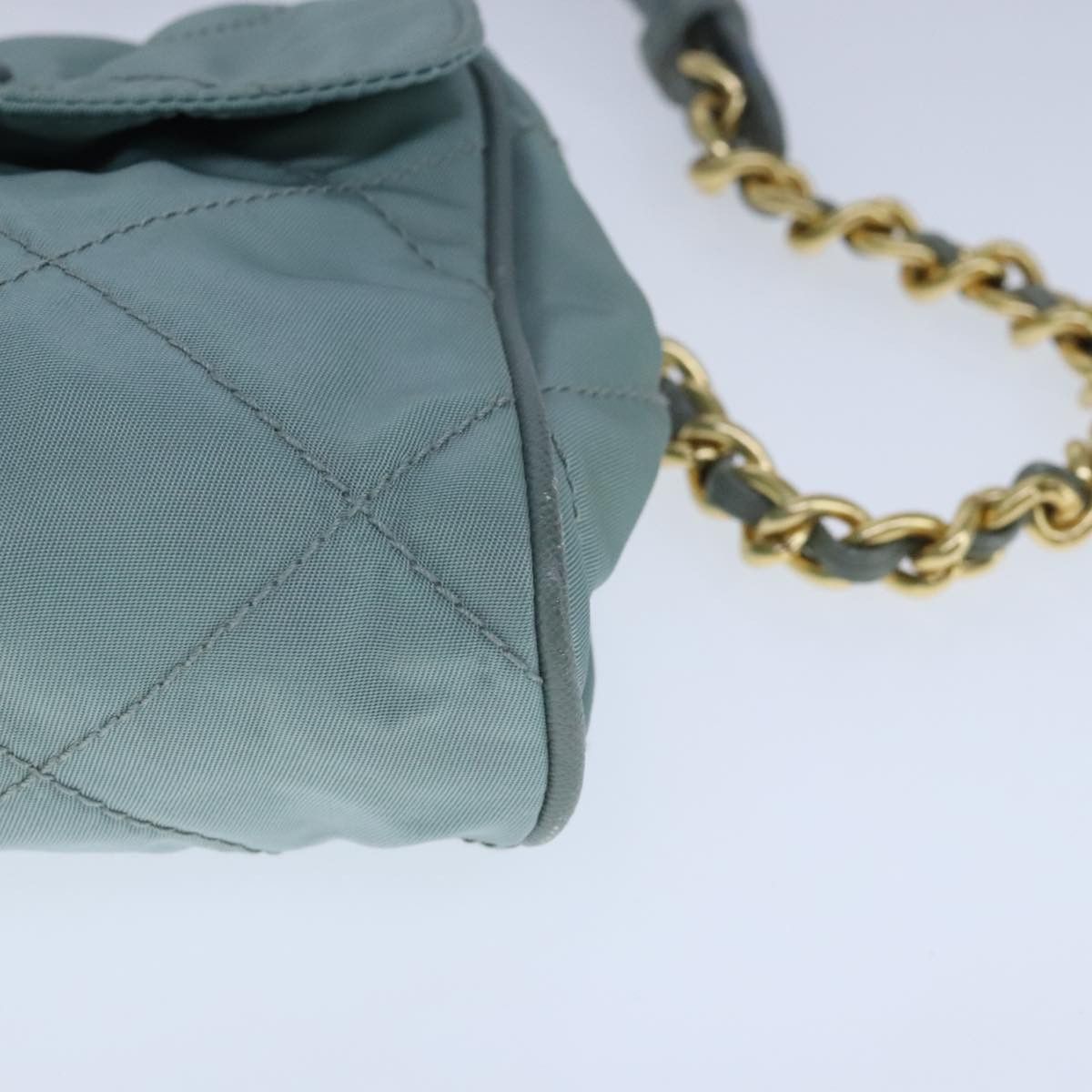 Prada Blue Synthetic Shoulder Bag (Pre-Owned) Size ONE SIZE - 6 Thumbnail