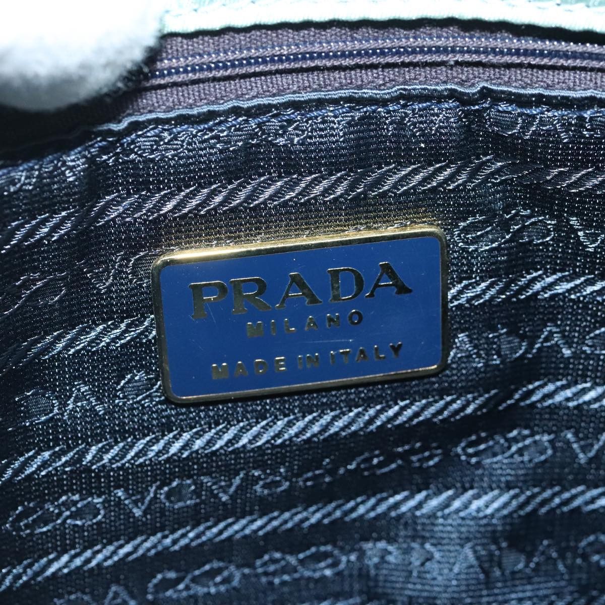 Prada Blue Synthetic Shoulder Bag (Pre-Owned) Size ONE SIZE - 9 Thumbnail
