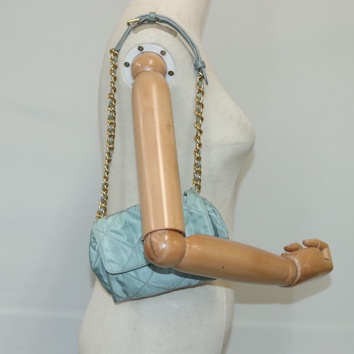 Prada Blue Synthetic Shoulder Bag (Pre-Owned) Size ONE SIZE - 11 Thumbnail