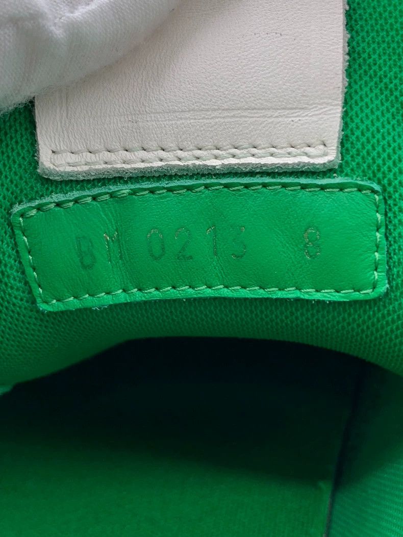 Louis Vuitton Louis Vuitton Lv Size 42 White and Green Leather Laced Casual Sports Sneakers Size US 8.5 / EU 41-42 - 6 Thumbnail